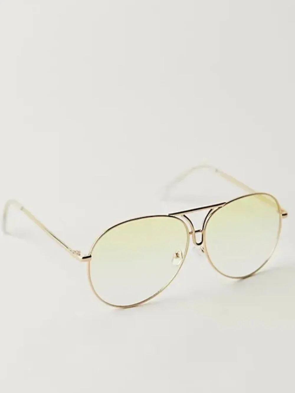 NWT Free People Marty Aviator Sunglasses in Gold
